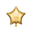 Picture of FOIL BALLOON STAR HAPPY BIRTHDAY GOLD 18 INCH